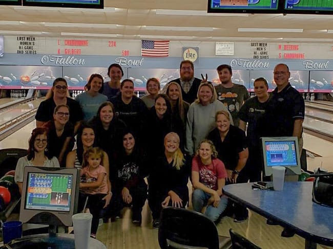 Photo of our staff at O'Fallon Bowl.